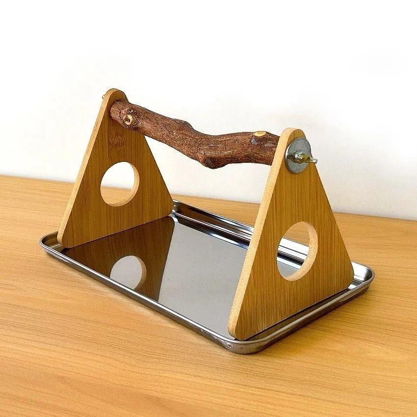 鹦鹉站架桌面磨爪棒酸枣木站台站杆站棍树枝鸟用牡丹虎皮玄风专用