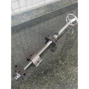 现货45钢梯形丝杆反牙t螺纹丝杠螺母套装粗牙丝杆T型扣升降螺纹杆