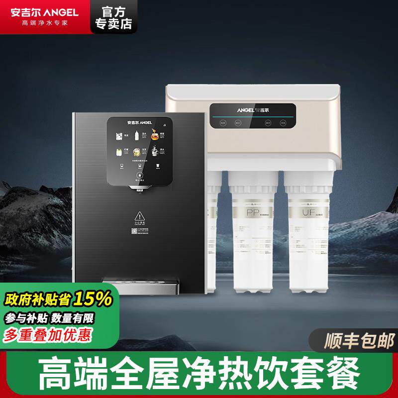 政府补贴安吉尔净水器直饮管线机套装家用厨房大水滤水机RO反渗透