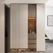 高款 定制全实木鞋 柜家用门口玄关柜一体靠墙入户门2025新款 收纳柜