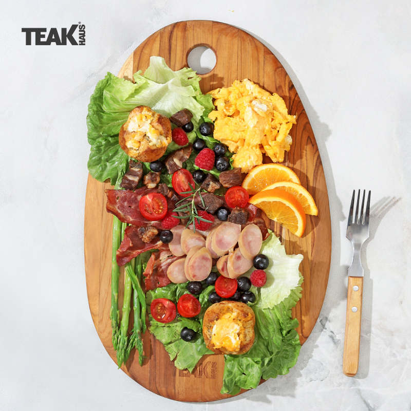 Teakhaus柚木菜板家用抗菌防霉实木砧板越南进口食品级厨房切菜板