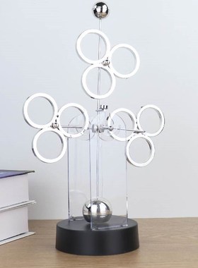 混沌摆永动机不停无限循环创意工艺礼品摆饰小摆件网红秋千桌面家