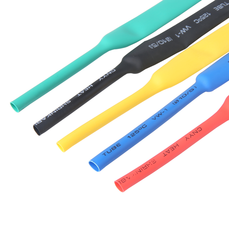 1KV黑色热缩管电工电线保护加厚绝缘套管彩色3/4/5/6/7/8~150mm