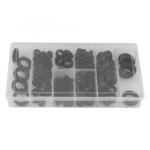180pcs/box Rubber Grommet 8 Sizes Assortment Set for Protect