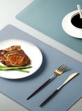 Leather 45x30cm Placemats and Coasters Set of 6 PVC