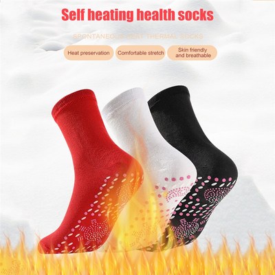6Pairs Self-heating Socks Men Women Non-slip Dots Foot