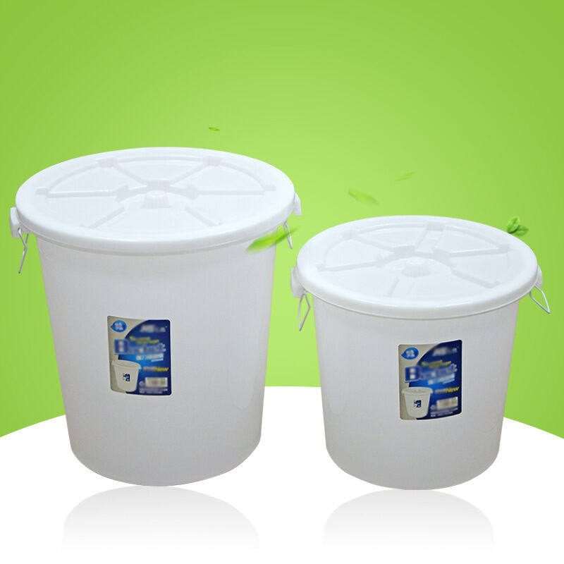 极速大口塑料圆桶储水桶大白桶搅拌桶熟胶桶PE桶(10个)65L白桶+