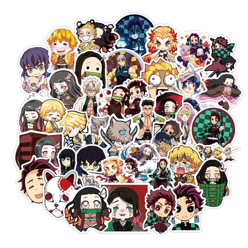 10/30/50PCS Demon Slayer Blade Japanese Anime Graffiti Stick