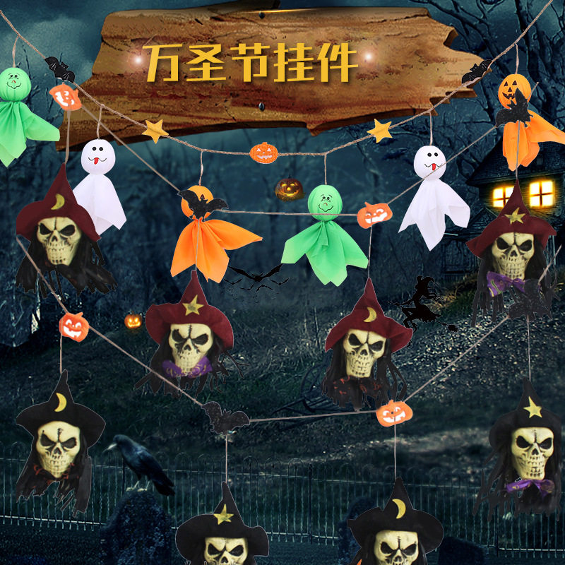 Halloween Flag Layout Props Flower decorations Shop School L