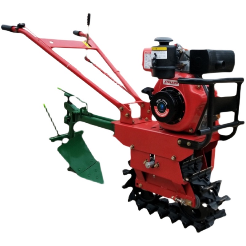 履带链轨微耕机柴油小型耕地机开沟机翻地培土山地农用犁地多功能