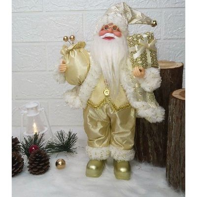17inch 45cm Standing Stack of Presents Santa Claus