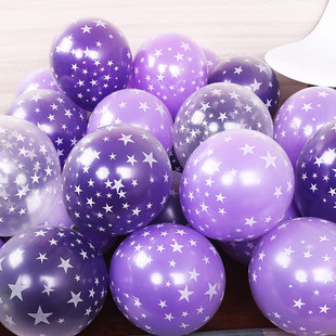 10Pcs/lot 12inch Transparent Star Pink Balloons Latex Balloo
