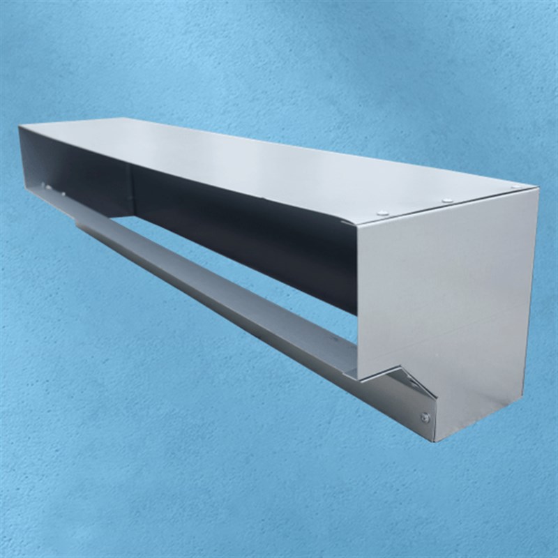 风机盘管回风箱下出风弯头90度改风向镀锌板风道进分风箱射流风口