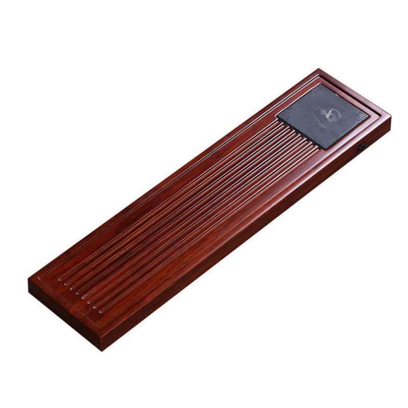 干泡台茶盘禅意家用简约小茶台长方形重竹茶托盘储水式排水式茶海