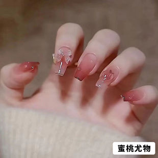 儿童专用穿戴甲4岁8岁手作10岁12岁的新年女童穿戴甲小孩美甲贴片