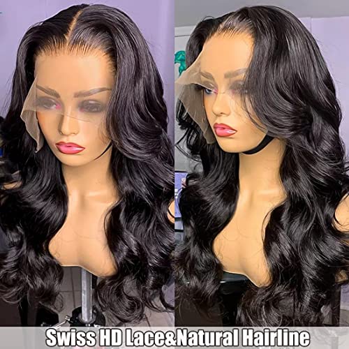 Body Wave Lace Front Wigs Human Hair 180% Density 13x4 HD La