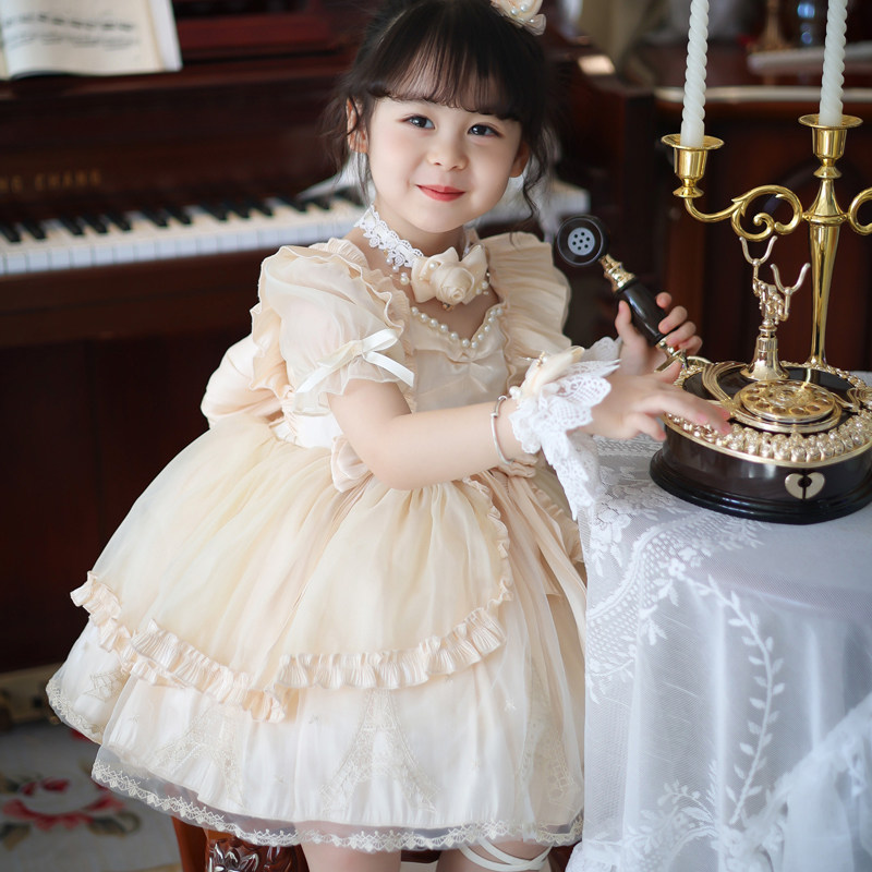 极速洛丽塔女童公主裙洋装萝莉塔连衣裙夏季lolita女宝宝生日礼服