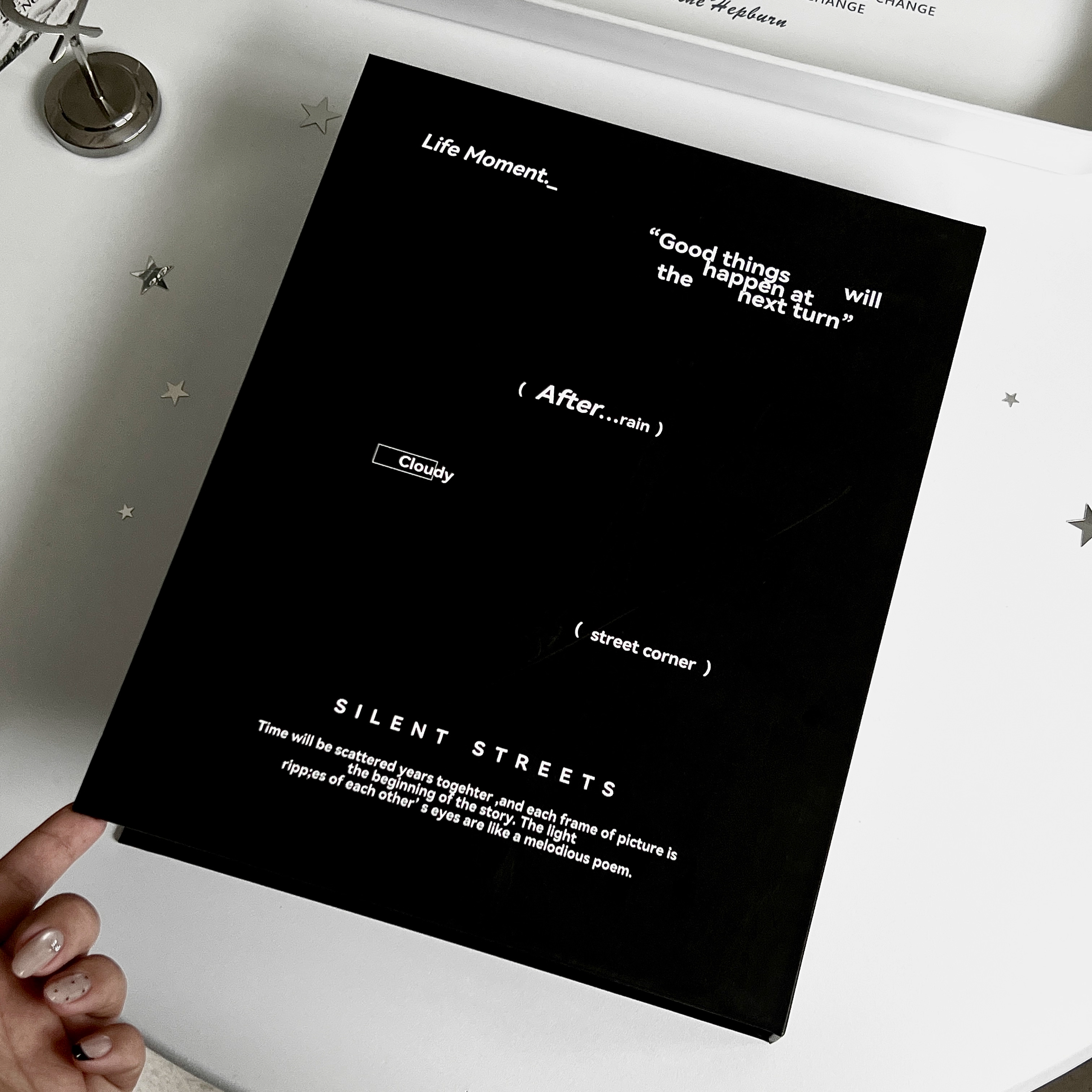 黑白a4活页卡册杂志切页保护册