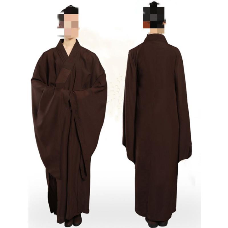 海青居士服女款袈裟海清长衫青衣男咖啡色黄色黑色