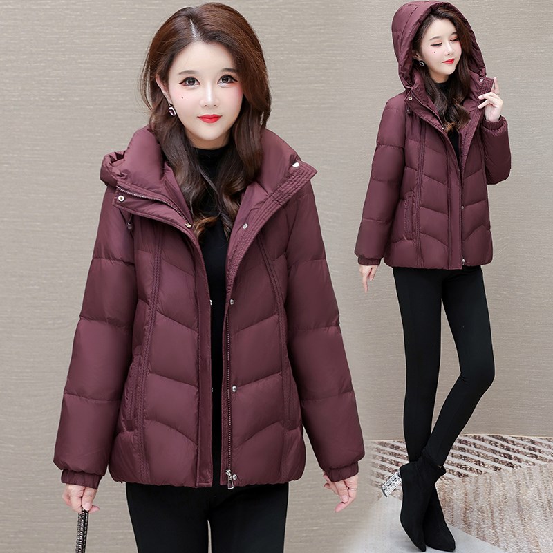 好货羽绒服女款2025新款时尚洋气今年流行爆款九江平湖棉服外套小