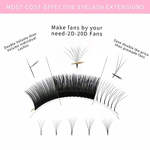 新品RIISCA Volume Eyelash Extensions Easy Fan Lashes Lash Ex