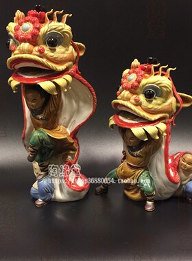 好货石湾陶瓷手黄飞鸿摆件手工雕刻工艺品家居创意客厅电视柜酒柜