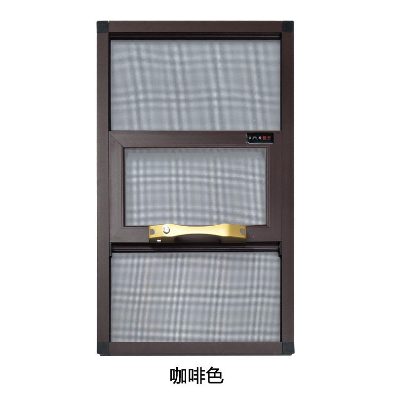 极速铝合金易拆洗框中框金刚网纱窗防盗三推防蚊虫