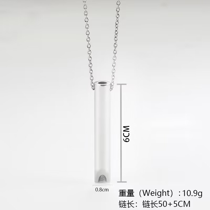 新品Stainless Steel Decompression Necklace Pendant Adjusting