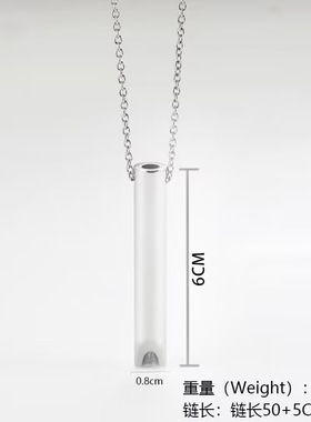 新品Stainless Steel Decompression Necklace Pendant Adjusting