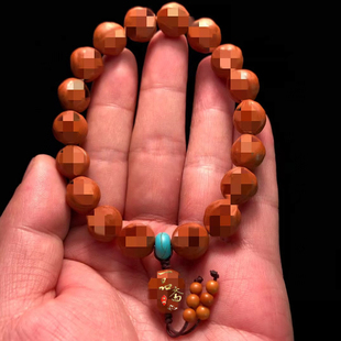 新品核雕生命之源桃核手串男款九阴一阳橄榄核精雕龙纹核桃文玩手