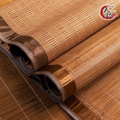 天懿冬夏两用双面新款直筒竹席凉席学生宿舍草席子尺寸可定制定做