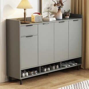 柜门口家用入户玄关柜收纳柜客厅简易鞋 长80 35cm鞋 140宽30 架