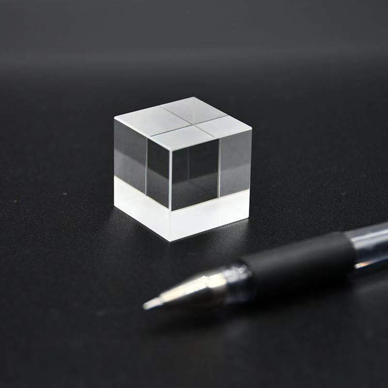 直角三棱镜加工定制光学玻璃三角菱镜视觉测量立方分光棱镜发射镜