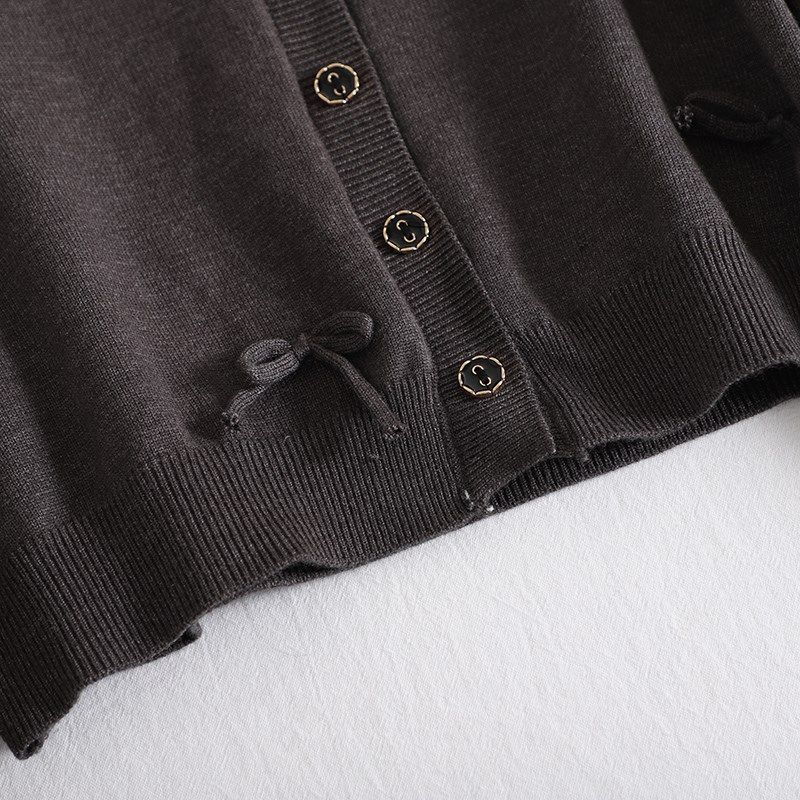 阔早秋穿搭一整套 灰色背心连衣裙毛衣开衫小个子两件套装裙子