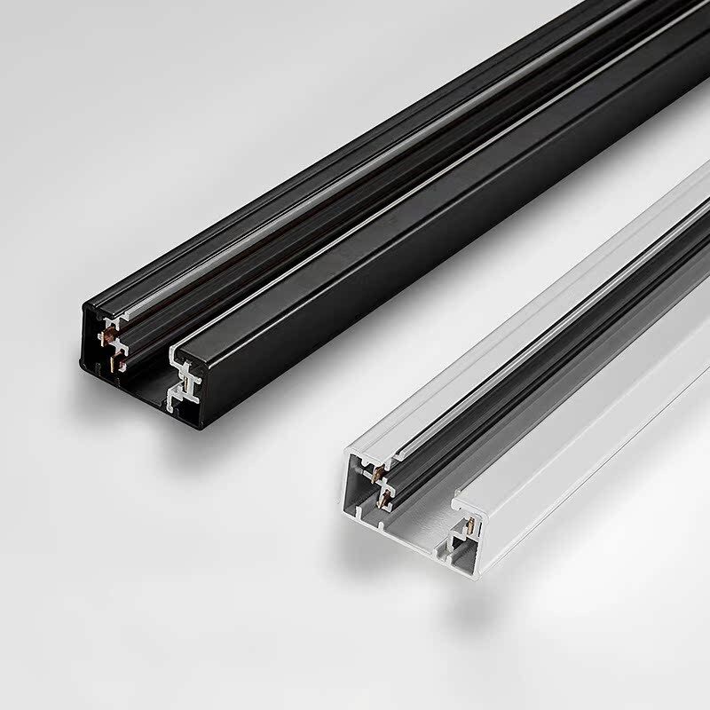 西顿轨道led导轨条射灯通用三线滑轨长条直杆铝条轨道灯配件T3/2M