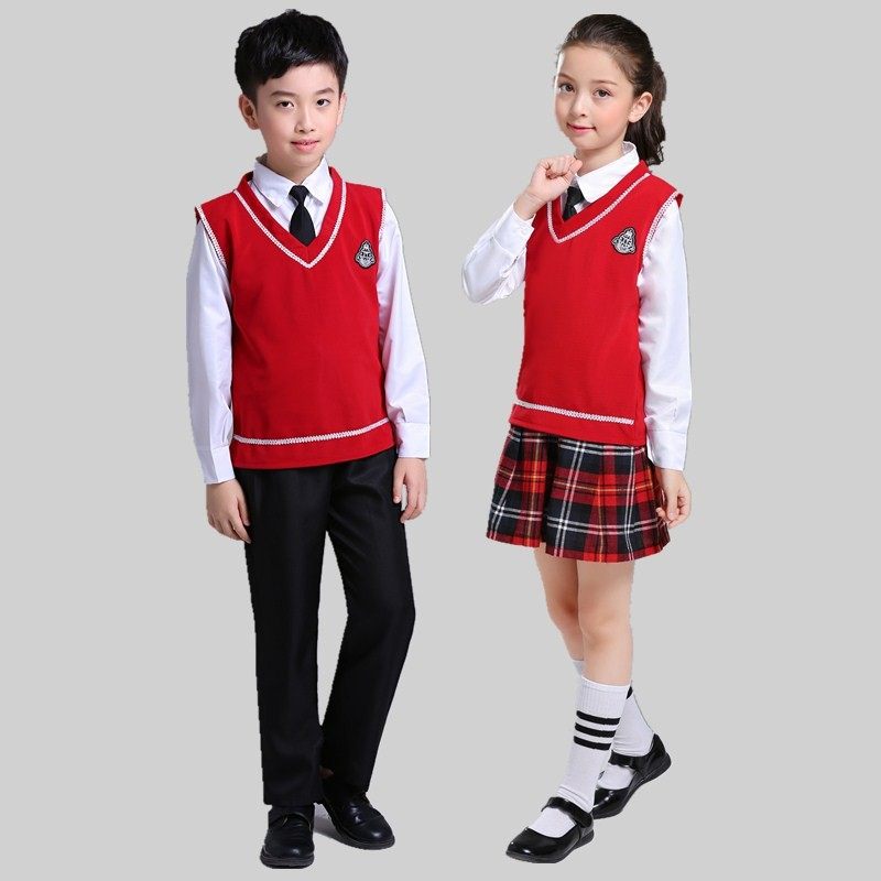 儿童大合唱演出服中小学生诗歌朗诵表演服校服男女童团体合唱服装