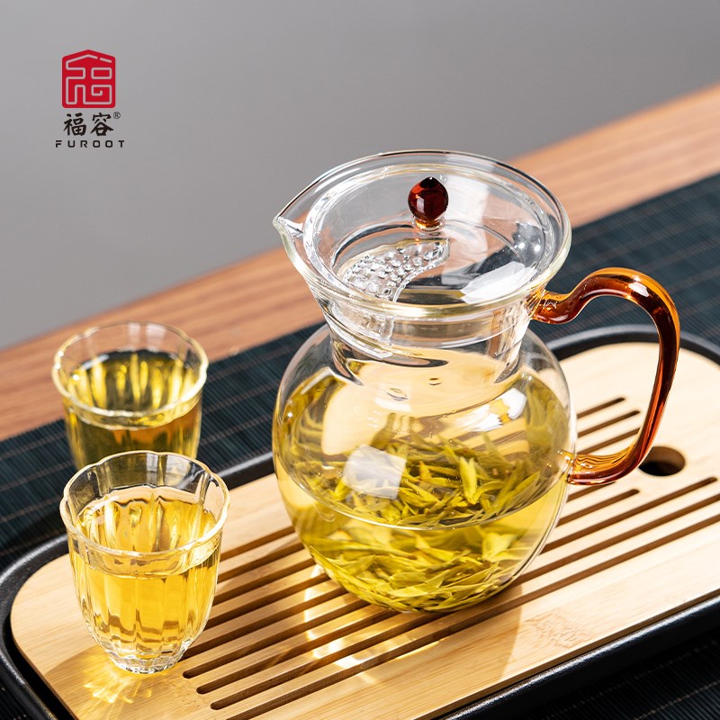 福容宋真执壶小茶壶家用茶具电陶炉煮茶壶耐高温高硼硅玻璃泡茶壶