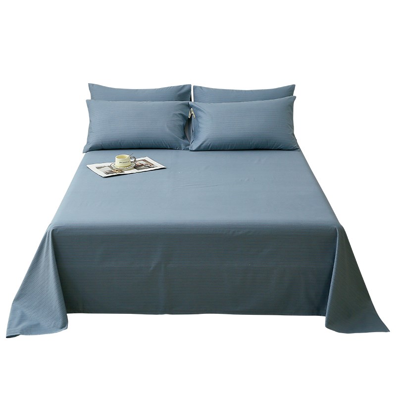 秋冬纯棉加厚磨毛床单单件100全棉宿舍单双人1.5米被单枕套三件套