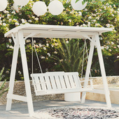 农村小院荡秋千防腐木秋千户外木制吊椅摇椅室外露天摇篮防水防晒