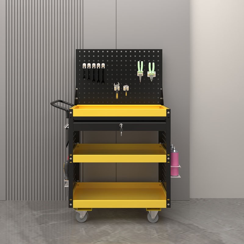 加厚工具车小推车汽修维修工具多功能零件车移动手推车抽屉置物架