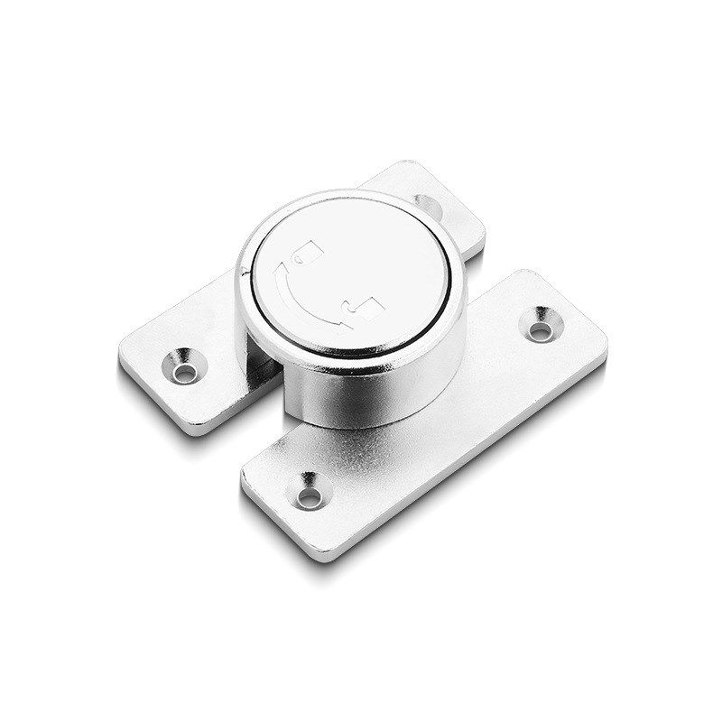 左右旋转插销方形门闩柜门小房门旋扭锁扣防盗搭扣黑色迷你门栓