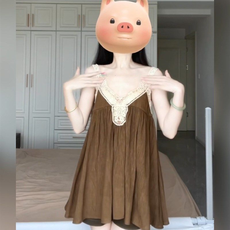 XZY/欣争艳 微胖mm古着度假风花边吊带背心女夏季百搭气质上衣,女装/女士精品,大码内搭,淘宝优惠券,粉丝福利购,淘宝优惠卷