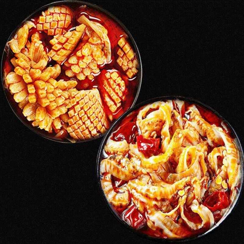 速食八爪鱼罐头海鲜熟食罐装鲍鱼鱿鱼麻辣龙虾尾下饭菜预制菜咸菜