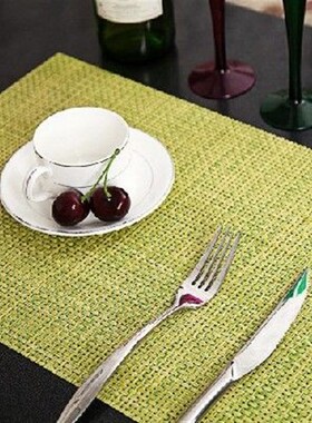 6pcslot Antiskid And Heatinsulation PVC Placemat For