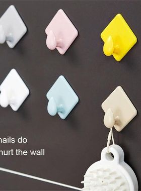 1pc Strong Self Aesive Door Wall Hangers Hooks Diamond