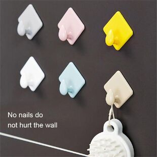 1pc Strong Self Aesive Door Wall Hangers Hooks Diamond