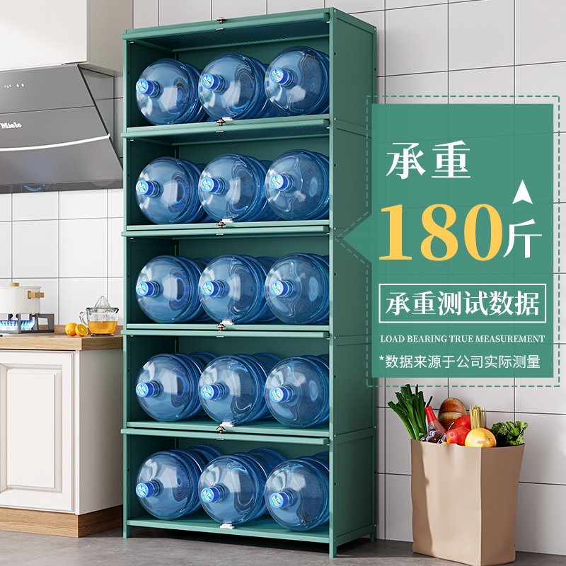 微蒸烤一体机置物架厨房橱柜家用多功能餐厅收纳锅具实木农村储物