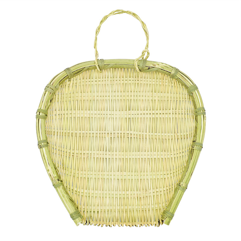 竹编筲箕家用竹制品簸箕晾晒装饰竹篮子水果洗菜沥水农家厨房饭店