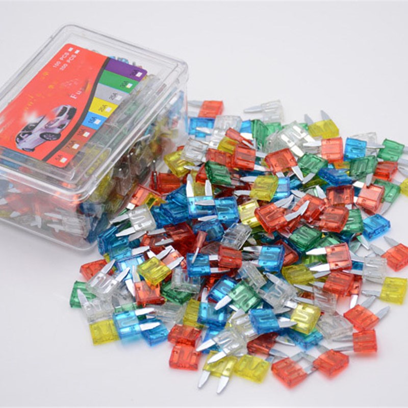 汽车保险丝片10A-40A继电器汽车配件插片点器保险丝电源汽车用品