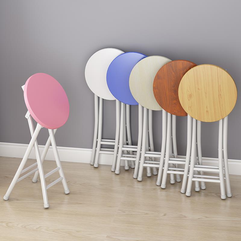 电脑椅木椅子靠背椅折叠椅懒人化妆台铁艺实木凳便携式硬面客厅经